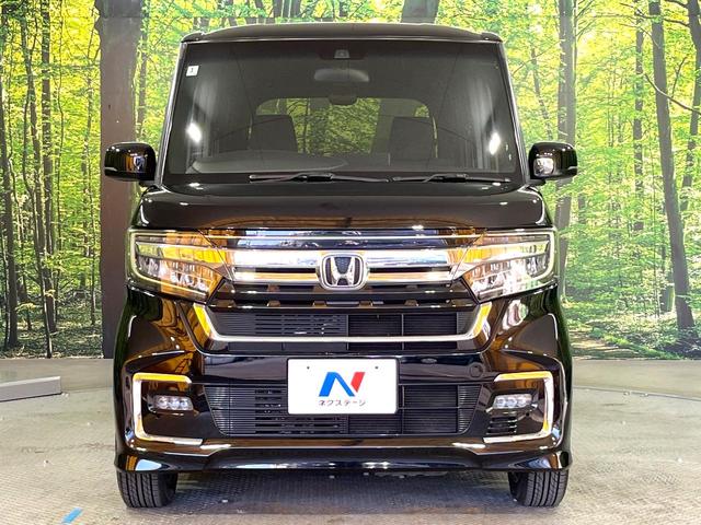 Ｎ－ＢＯＸカスタム Ｌ　禁煙車　片側電動スライドドア　純正ＳＤナビ　衝突被害軽減システム　シートヒーター　レーダークルーズ　コーナーセンサー　スマートキー　ＬＥＤヘッド　純正１４インチアルミ　オートハイビーム　車線逸脱警報（14枚目）