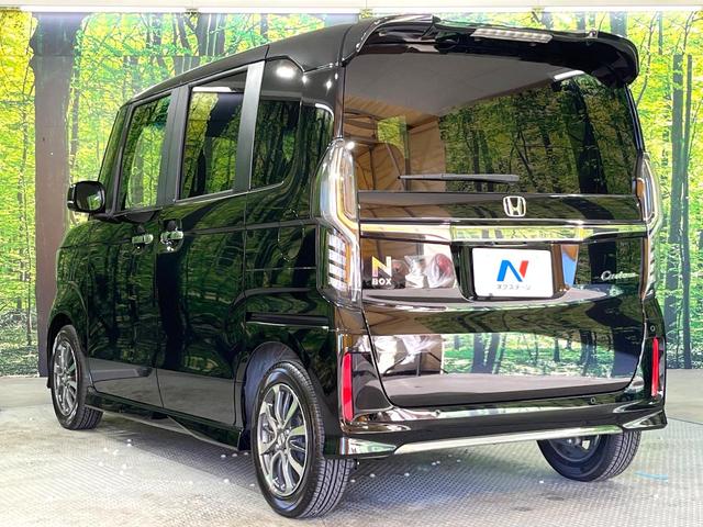 Ｎ－ＢＯＸカスタム Ｌ　禁煙車　片側電動スライドドア　純正ＳＤナビ　衝突被害軽減システム　シートヒーター　レーダークルーズ　コーナーセンサー　スマートキー　ＬＥＤヘッド　純正１４インチアルミ　オートハイビーム　車線逸脱警報（26枚目）