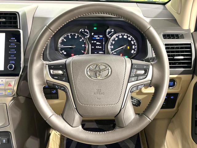 ランドクルーザープラド TX Lパッケージ マットブラックエディション 禁煙車 サンルーフ 全周囲カメラ 9型ナビ機能付きディスプレイオーディオ 4WD 衝突被害軽減システム ブラインドスポットモニター レーダークルーズ 前席シートエアコン コーナーセンサー ルーフレール(12枚目)