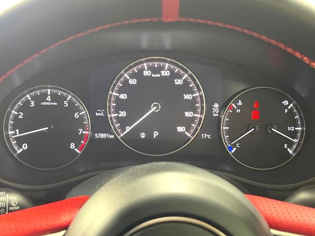 MAZDA3ファストバック 20Sバーガンディ セレクション 禁煙車 純正8.8型ナビ 360度ビューモニター 柿本マフラー 衝突被害軽減装置 赤革シート シートヒーター クリアランスソナー ステアリングヒーター オートエアコン 純正18AW スマートキー(22枚目)