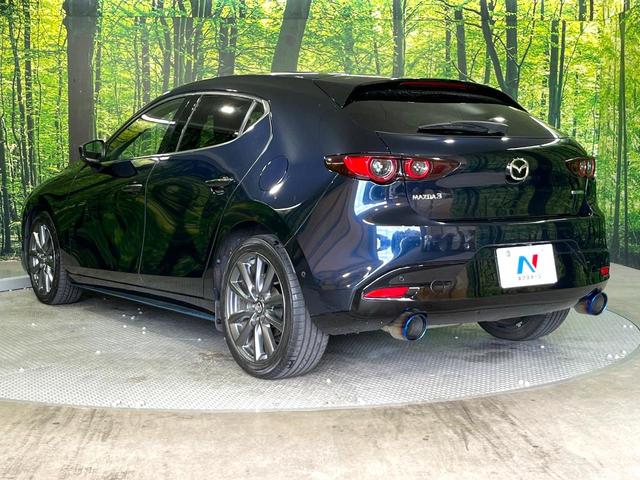 MAZDA3ファストバック 20Sバーガンディ セレクション 禁煙車 純正8.8型ナビ 360度ビューモニター 柿本マフラー 衝突被害軽減装置 赤革シート シートヒーター クリアランスソナー ステアリングヒーター オートエアコン 純正18AW スマートキー(53枚目)