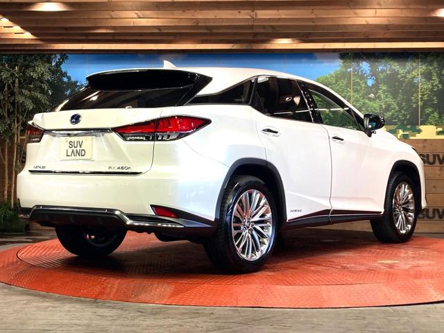 ＲＸ ＲＸ４５０ｈ　バージョンＬ　サンルーフ　純正１２．３型ナビ　全周囲カメラ　衝突被害軽減システム　レーダークルーズ　禁煙車　電動リアゲート　レザーシート　全席シートヒーター　前席シートエアコン　パワーシート　コーナーセンサー（17枚目）