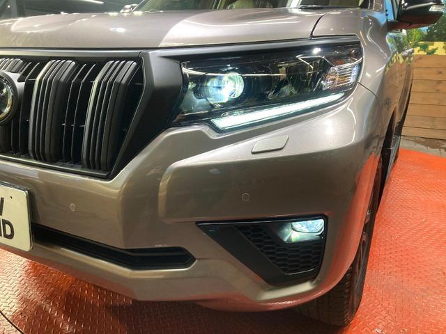 ランドクルーザープラド TX Lパッケージ マットブラックエディション サンルーフ ディスプレイオーディオ パノラミックビューモニター シートベンチレーション レーダークルーズコントロール ベージュレザーシート 純正革巻きステアリング LEDヘッドライト フルセグTV(13枚目)