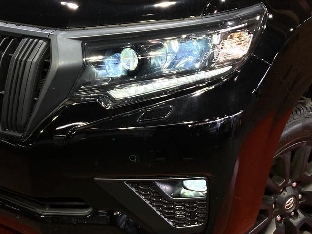 ランドクルーザープラド TX Lパッケージ マットブラックエディション 7人乗り サンルーフ BIG-X9インチナビ バックカメラ 衝突被害軽減システム レーダークルーズ 禁煙車 レザーシート 前席シートエアコン ドラレコ コーナーセンサー スマートキー LEDヘッド(12枚目)