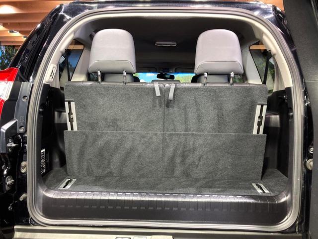 ランドクルーザープラド TX Lパッケージ サンルーフ 7インチSDナビ バックカメラ 100V電源 禁煙車 レザーシート 前席シートエアコン コーナーセンサー LEDヘッド クルコン オートライト デュアルエアコン 電動格納サードシート(44枚目)