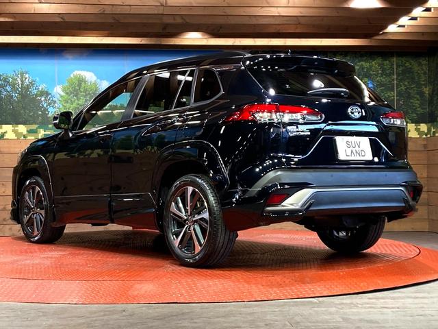 カローラクロス Z フルエアロ 純正SDナビ 全周囲カメラ 衝突被害軽減システム レーダークルーズ 禁煙車 電動リアゲート ハーフレザーシート パワーシート コーナーセンサー スマートキー LEDヘッド ルーフレール(27枚目)