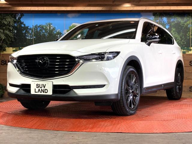 CX-8 25S ブラックトーンエディション 純正10型ナビ 全周囲カメラ 衝突被害軽減システム レーダークルーズ 禁煙車 電動リアゲート ハーフレザーシート ドラレコ コーナーセンサー スマートキー LEDヘッド ルーフレール ETC(26枚目)
