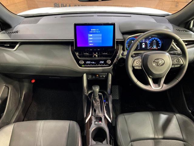 カローラクロス ハイブリッド Z ガラスルーフ 純正10型ディスプレイオーディオ 全周囲カメラ 衝突被害軽減システム レーダークルーズ 禁煙車 電動リアゲート ハーフレザーシート パワーシート ドラレコ LEDヘッド ルーフレール(2枚目)