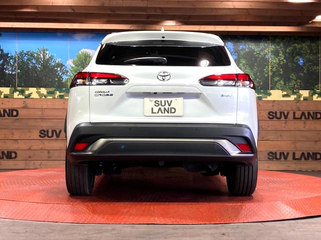 カローラクロス ハイブリッド Z ガラスルーフ 純正10型ディスプレイオーディオ 全周囲カメラ 衝突被害軽減システム レーダークルーズ 禁煙車 電動リアゲート ハーフレザーシート パワーシート ドラレコ LEDヘッド ルーフレール(15枚目)