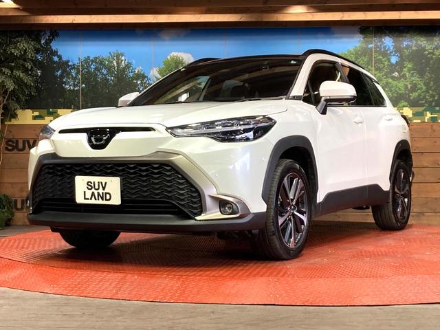 カローラクロス ハイブリッド Z ガラスルーフ 純正10型ディスプレイオーディオ 全周囲カメラ 衝突被害軽減システム レーダークルーズ 禁煙車 電動リアゲート ハーフレザーシート パワーシート ドラレコ LEDヘッド ルーフレール(25枚目)