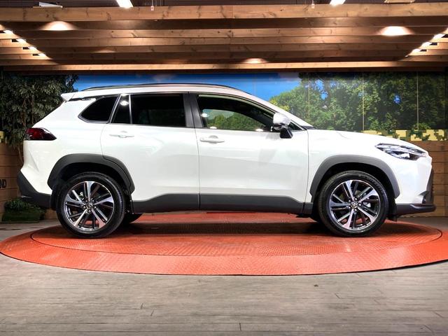 カローラクロス ハイブリッド Z ガラスルーフ 純正10型ディスプレイオーディオ 全周囲カメラ 衝突被害軽減システム レーダークルーズ 禁煙車 電動リアゲート ハーフレザーシート パワーシート ドラレコ LEDヘッド ルーフレール(26枚目)