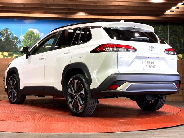 カローラクロス ハイブリッド Z ガラスルーフ 純正10型ディスプレイオーディオ 全周囲カメラ 衝突被害軽減システム レーダークルーズ 禁煙車 電動リアゲート ハーフレザーシート パワーシート ドラレコ LEDヘッド ルーフレール(27枚目)