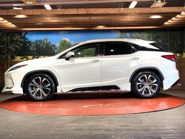 RX RX450h バージョンL サンルーフ マークレビンソン 純正12.3型純正ナビ パノラマミックビューモニター 衝突軽減装置 レーダークルーズコントロール パワーバックドア 本革シート シートベンチレーション ETC(23枚目)