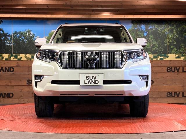 ランドクルーザープラド TX Lパッケージ サンルーフ パノラミックビューモニター メーカーナビ ベージュ内装 プリクラッシュセーフティシステム レーダークルーズコントロール クリアランスソナー ルーフレール 純正19インチアルミ(14枚目)