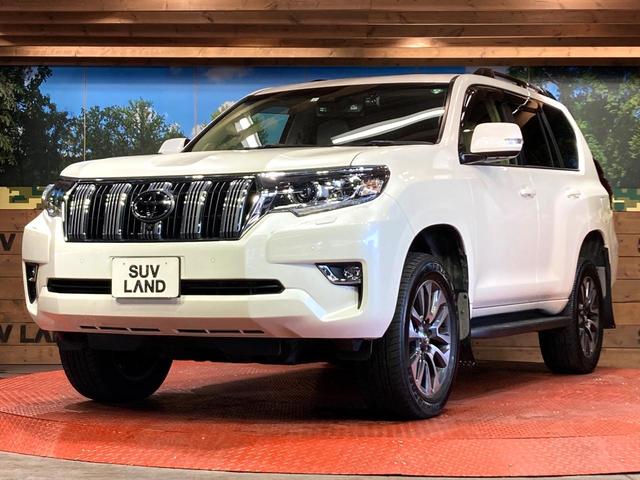 ランドクルーザープラド TX Lパッケージ サンルーフ パノラミックビューモニター メーカーナビ ベージュ内装 プリクラッシュセーフティシステム レーダークルーズコントロール クリアランスソナー ルーフレール 純正19インチアルミ(26枚目)