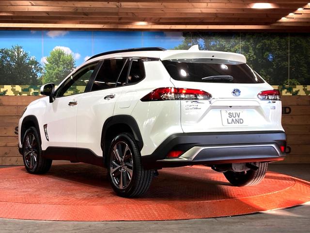 カローラクロス ハイブリッド Z 純正ディスプレイオーディオ 全周囲カメラ 衝突被害軽減システム レーダークルーズ 禁煙車 電動リアゲート ハーフレザーシート パワーシート ドラレコ コーナーセンサー スマートキー ルーフレール(29枚目)