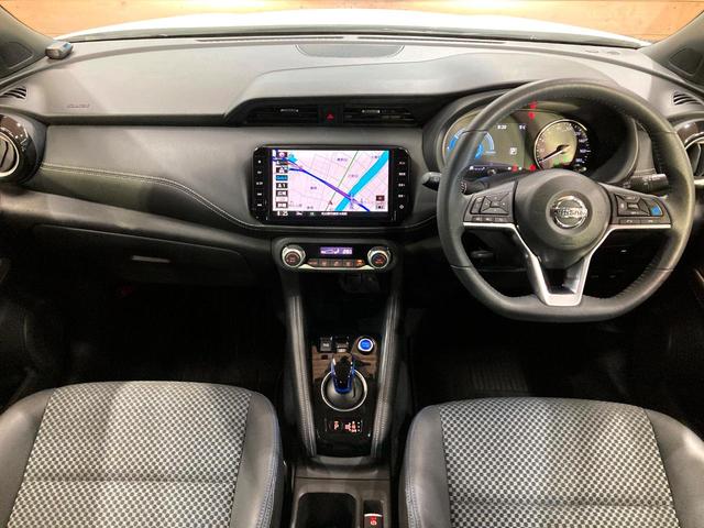 キックス X 純正SDナビ プロパイロット 禁煙車 全周囲カメラ 衝突被害軽減システム レーダークルーズ ハーフレザーシート ドラレコ コーナーセンサー スマートキー LEDヘッド ルーフレール ビルトインETC(2枚目)