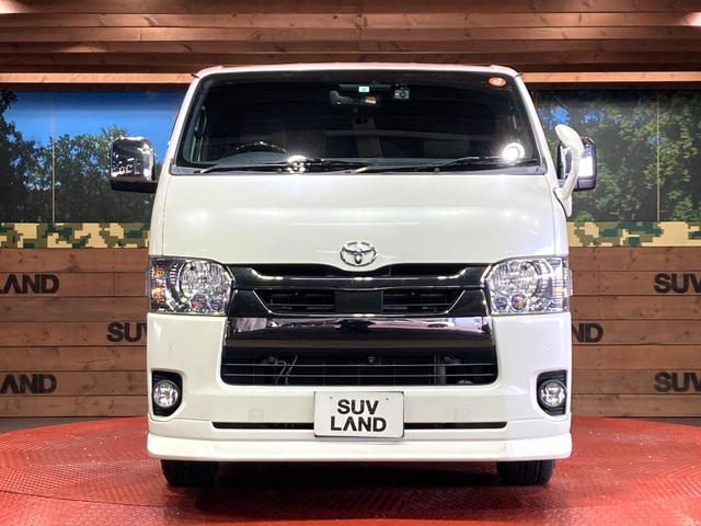 ハイエースバン スーパーGL ダークプライムII SDナビ 全周囲カメラ デジタルインナーミラー 衝突被害軽減システム 禁煙車 ハーフレザーシート コーナーセンサー スマートキー LEDヘッド ビルトインETC オートハイビーム 車線逸脱警報(14枚目)