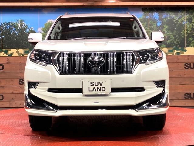 ランドクルーザープラド ＴＸ　Ｌパッケージ　サンルーフ　モデリスタフルエアロ　全周囲カメラ　衝突被害軽減システム　レーダークルーズ　禁煙車　レザーシート　前席シートエアコン　コーナーセンサー　ＬＥＤヘッド　ルーフレール（14枚目）