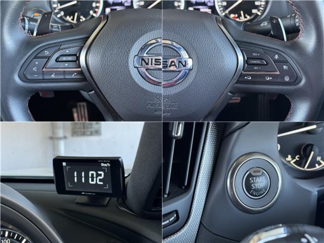 スカイライン ４００Ｒ　インテリジェントクルコン　ナビ　フルセグＴＶ　アラウンドビューモニター　ＬＥＤライト　スマートキー２個　黒革シート　ドラレコ　ＥＴＣ　ソナー　パワーシート　純正１９インチＡＷ　シートヒーター（8枚目）