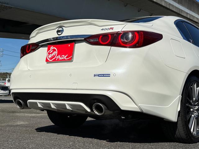 スカイライン ４００Ｒ　インテリジェントクルコン　ナビ　フルセグＴＶ　アラウンドビューモニター　ＬＥＤライト　スマートキー２個　黒革シート　ドラレコ　ＥＴＣ　ソナー　パワーシート　純正１９インチＡＷ　シートヒーター（36枚目）