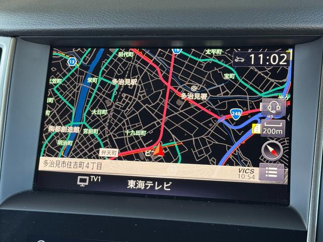 スカイライン ４００Ｒ　インテリジェントクルコン　ナビ　フルセグＴＶ　アラウンドビューモニター　ＬＥＤライト　スマートキー２個　黒革シート　ドラレコ　ＥＴＣ　ソナー　パワーシート　純正１９インチＡＷ　シートヒーター（65枚目）