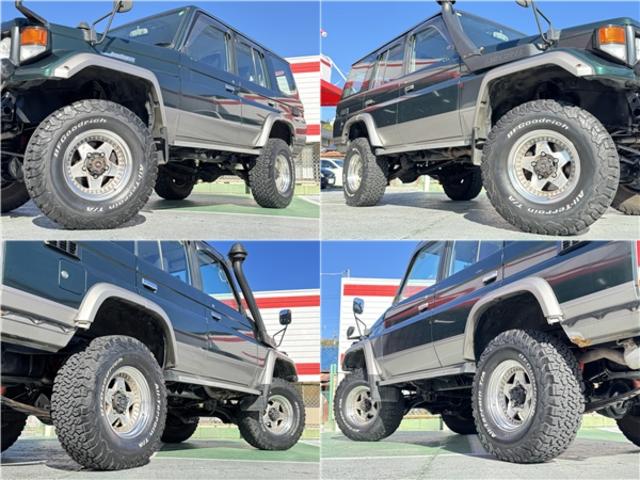 ランドクルーザー７０ ＺＸ　リフトアップ　グリルガード　シュノーケル　社外アルミ　サンルーフ　ＢＦグッドリッチタイヤ　前後ドラレコ（12枚目）
