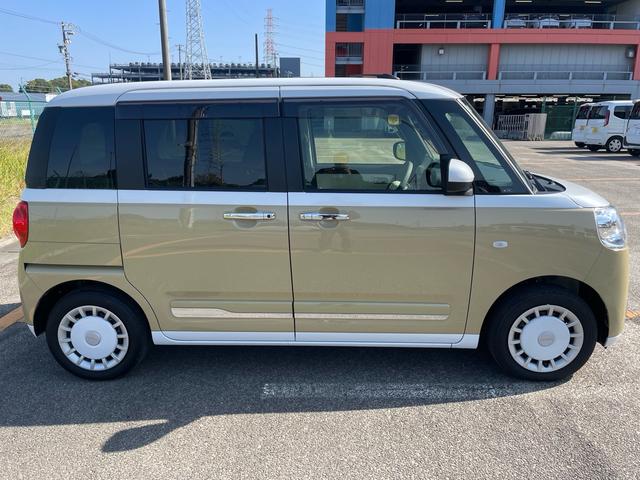 ムーヴキャンバス ストライプスG 9インチディスプレイオーディオ フルセグTV Bカメラ BTオーディオ ドラレコ 置くだけ充電 両側オートスライドドア フロント席シートヒーター HDMI USB ワンオーナー車(4枚目)