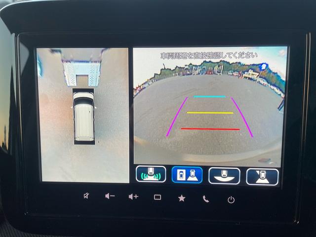 スペーシアカスタム ハイブリッドXSターボ 全方位モニター付9インチナビ フルセグTV ACC HUD ETC 前席シート&ステアリングヒーター 両側オートスライドドア LEDヘッド&フォグ(13枚目)