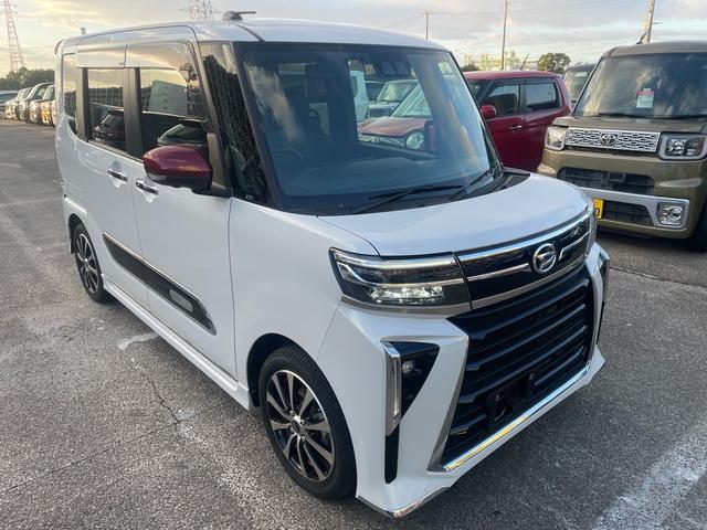 タント カスタムRS 純正全方位モニター付10インチナビ フルセグTV アダプティブクルーズコントロール ETC2.0 前席シートヒーター 両側オートスライドドア ハーフレザー 社外15アルミ&マフラー スマートアシスト(6枚目)