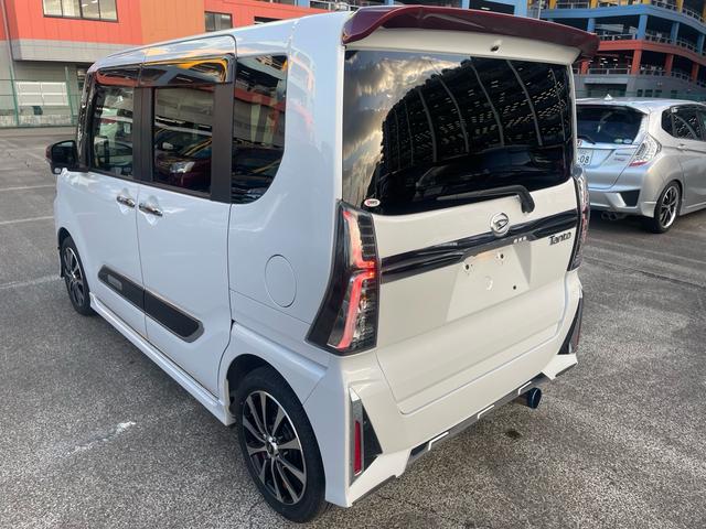 タント カスタムRS 純正全方位モニター付10インチナビ フルセグTV アダプティブクルーズコントロール ETC2.0 前席シートヒーター 両側オートスライドドア ハーフレザー 社外15アルミ&マフラー スマートアシスト(9枚目)