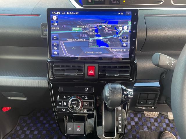 タント カスタムRS 純正全方位モニター付10インチナビ フルセグTV アダプティブクルーズコントロール ETC2.0 前席シートヒーター 両側オートスライドドア ハーフレザー 社外15アルミ&マフラー スマートアシスト(12枚目)