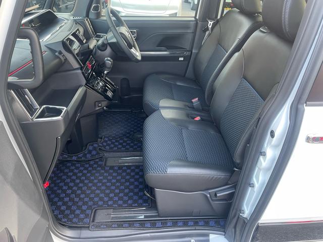 タント カスタムRS 純正全方位モニター付10インチナビ フルセグTV アダプティブクルーズコントロール ETC2.0 前席シートヒーター 両側オートスライドドア ハーフレザー 社外15アルミ&マフラー スマートアシスト(21枚目)