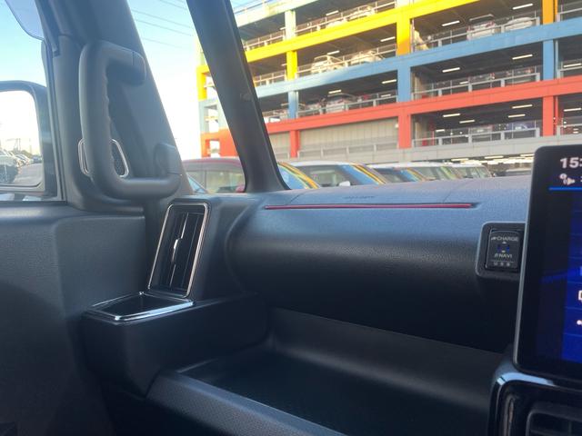 タント カスタムRS 純正全方位モニター付10インチナビ フルセグTV アダプティブクルーズコントロール ETC2.0 前席シートヒーター 両側オートスライドドア ハーフレザー 社外15アルミ&マフラー スマートアシスト(27枚目)