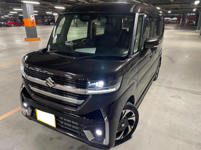 スペーシアカスタム ハイブリッドXSターボ 4WDターボ車 全方位モニター付9インチナビ フルセグTV DVD再生 BTオーディオ ETC 前後ドラレコ ACC HUD 前席シート&ステアリングヒーター 両側オートスライドドア(2枚目)