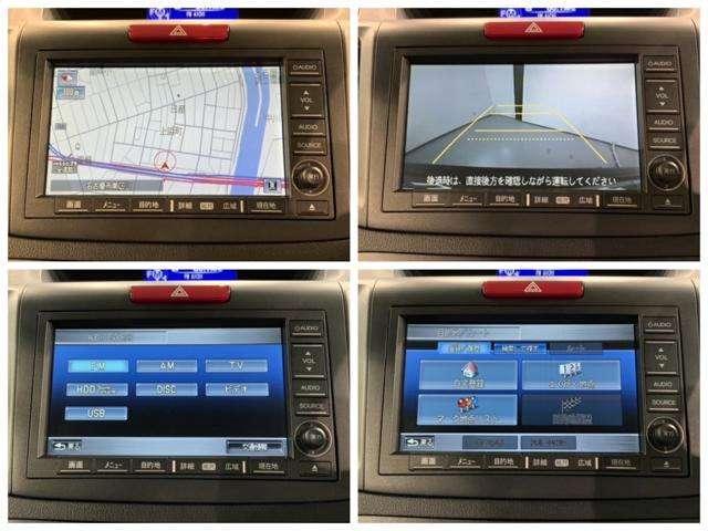 24G レザーパッケージ 1年保証 純正HDDナビ 社外AW HID ETC シートH クルコン スマートキー 4WD ワンオーナー ETC HDDナビ フルセグ レザーシート バックモニター 横滑り防止 Pシート(12枚目)