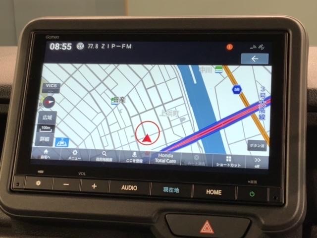 Ｎ－ＢＯＸカスタム コーディネートスタイル　ＨＳＥＮＳＩＮＧ新車保証試乗車ワンオ－ナ－　オートクルーズ　フルフラット　ワンオーナー　フルセグ対応　Ｗ電動ドア　シートヒータ　ＬＥＤ　ＥＳＣ　リアカメラ　ＥＴＣ　整備記録簿　ベンチシート　エアコン（6枚目）