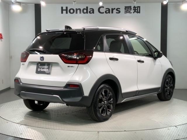 フィット e:HEVクロスター H SENSING 2ト-ン 新車保証 試乗車 ワンオ-ナ- 純正ナビ TV Rカメラ BTオ-ディオ ETC LEDライト VSA クルコン アルミ スマ-トキ- 盗難防止装置 整備記録簿 AAC(50枚目)