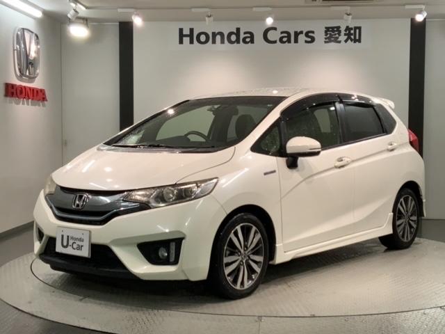 フィットハイブリッド Ｓパッケージ　あんしんＰＫＧ　１年保証　ワンオーナー　純正ナビ　ＴＶ　Ｒカメラ　ＢＴオ－ディオ　ＤＶＤ　ドラレコ　ＥＴＣ　ＬＥＤライト　ＶＳＡ　クルコン　アルミ　フォグ　スマートキー　盗難防止装置　整備記録簿（46枚目）