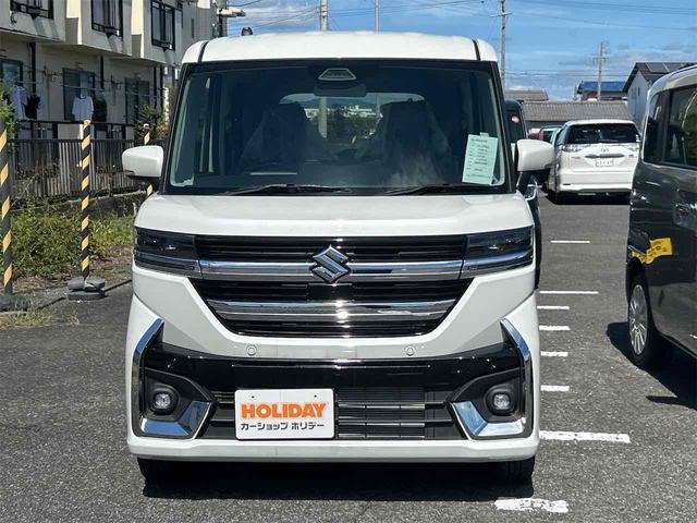 スペーシアカスタム ハイブリッドGS 届け出済み未使用車 両側スライド・片側電動 クリアランスソナー オートクルーズコントロール オートライト LEDヘッドランプ スマートキー アイドリングストップ 電動格納ミラー シートヒーター(13枚目)