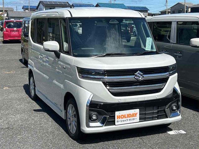 スペーシアカスタム ハイブリッドGS 届け出済み未使用車 両側スライド・片側電動 クリアランスソナー オートクルーズコントロール オートライト LEDヘッドランプ スマートキー アイドリングストップ 電動格納ミラー シートヒーター(15枚目)