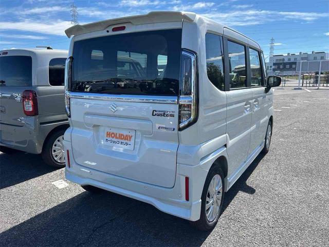 スペーシアカスタム ハイブリッドGS 届け出済み未使用車 両側スライド・片側電動 クリアランスソナー オートクルーズコントロール オートライト LEDヘッドランプ スマートキー アイドリングストップ 電動格納ミラー シートヒーター(16枚目)