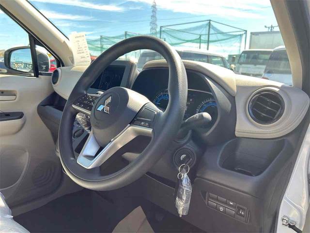 ｅＫワゴン Ｍ　届け出済み未使用車　バックカメラ　クリアランスソナー　レーンアシスト　衝突被害軽減システム　オートライト　キーレスエントリー　アイドリングストップ　電動格納ミラー　シートヒーター　ベンチシート　ＣＶＴ（50枚目）