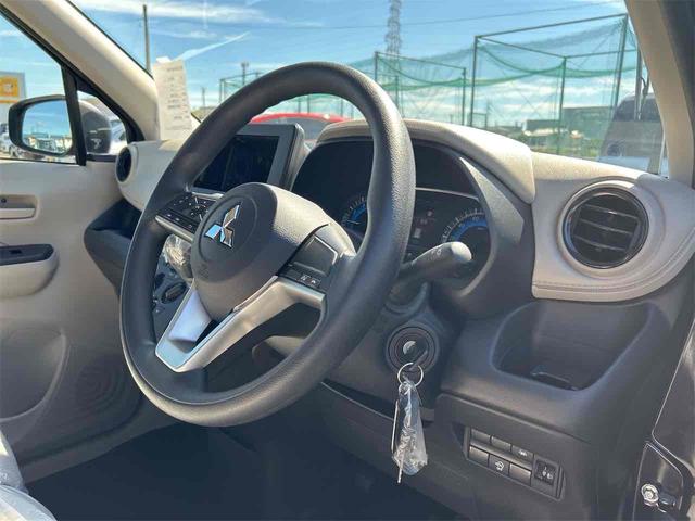 ｅＫワゴン Ｍ　届け出済み未使用車　バックカメラ　クリアランスソナー　レーンアシスト　衝突被害軽減システム　オートライト　キーレスエントリー　アイドリングストップ　電動格納ミラー　シートヒーター　ベンチシート　ＣＶＴ（50枚目）