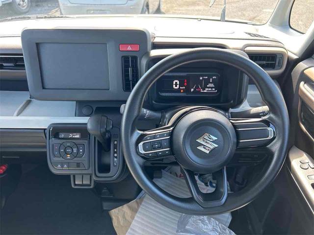 スペーシア ハイブリッドG 届け出済み未使用車 両側スライドドア クリアランスソナー 衝突被害軽減システム オートライト LEDヘッドランプ スマートキー アイドリングストップ 電動格納ミラー ベンチシート CVT(3枚目)