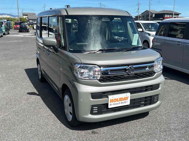 スペーシア ハイブリッドG 届け出済み未使用車 両側スライドドア クリアランスソナー 衝突被害軽減システム オートライト LEDヘッドランプ スマートキー アイドリングストップ 電動格納ミラー ベンチシート CVT(15枚目)