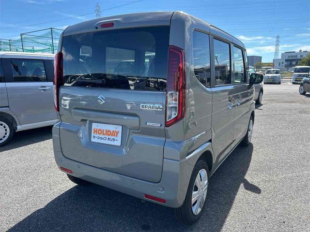 スペーシア ハイブリッドG 届け出済み未使用車 両側スライドドア クリアランスソナー 衝突被害軽減システム オートライト LEDヘッドランプ スマートキー アイドリングストップ 電動格納ミラー ベンチシート CVT(16枚目)