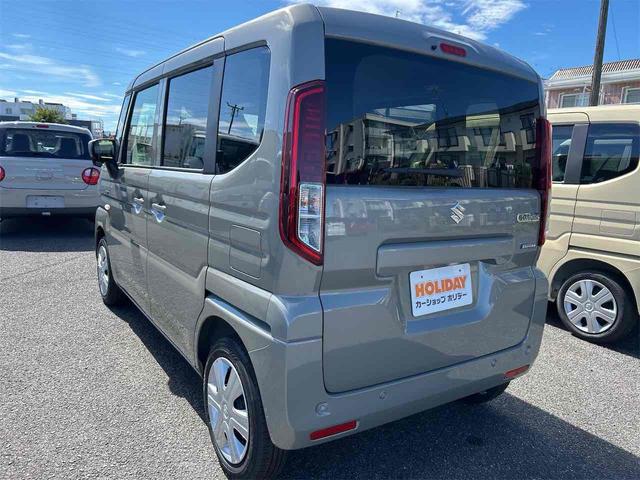 スペーシア ハイブリッドG 届け出済み未使用車 両側スライドドア クリアランスソナー 衝突被害軽減システム オートライト LEDヘッドランプ スマートキー アイドリングストップ 電動格納ミラー ベンチシート CVT(18枚目)