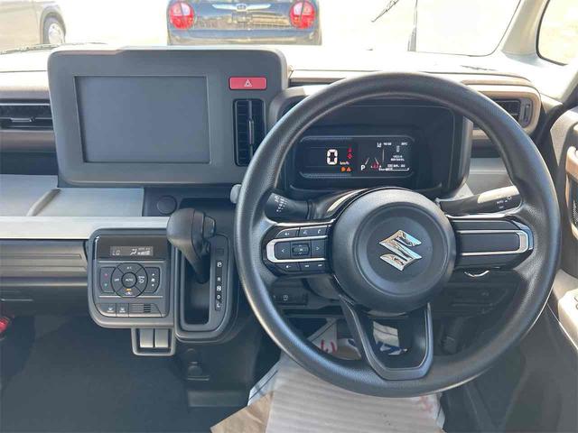 スペーシア ハイブリッドG 届け出済み未使用車 両側スライドドア クリアランスソナー 衝突被害軽減システム オートライト LEDヘッドランプ スマートキー アイドリングストップ 電動格納ミラー ベンチシート CVT(3枚目)