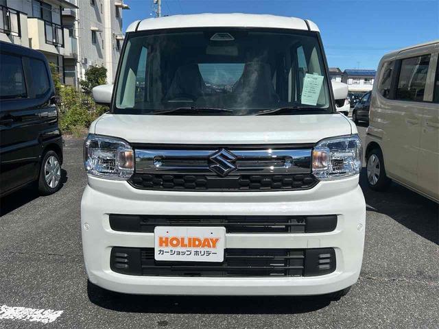 スペーシア ハイブリッドG 届け出済み未使用車 両側スライドドア クリアランスソナー 衝突被害軽減システム オートライト LEDヘッドランプ スマートキー アイドリングストップ 電動格納ミラー ベンチシート 盗難防止システム(13枚目)